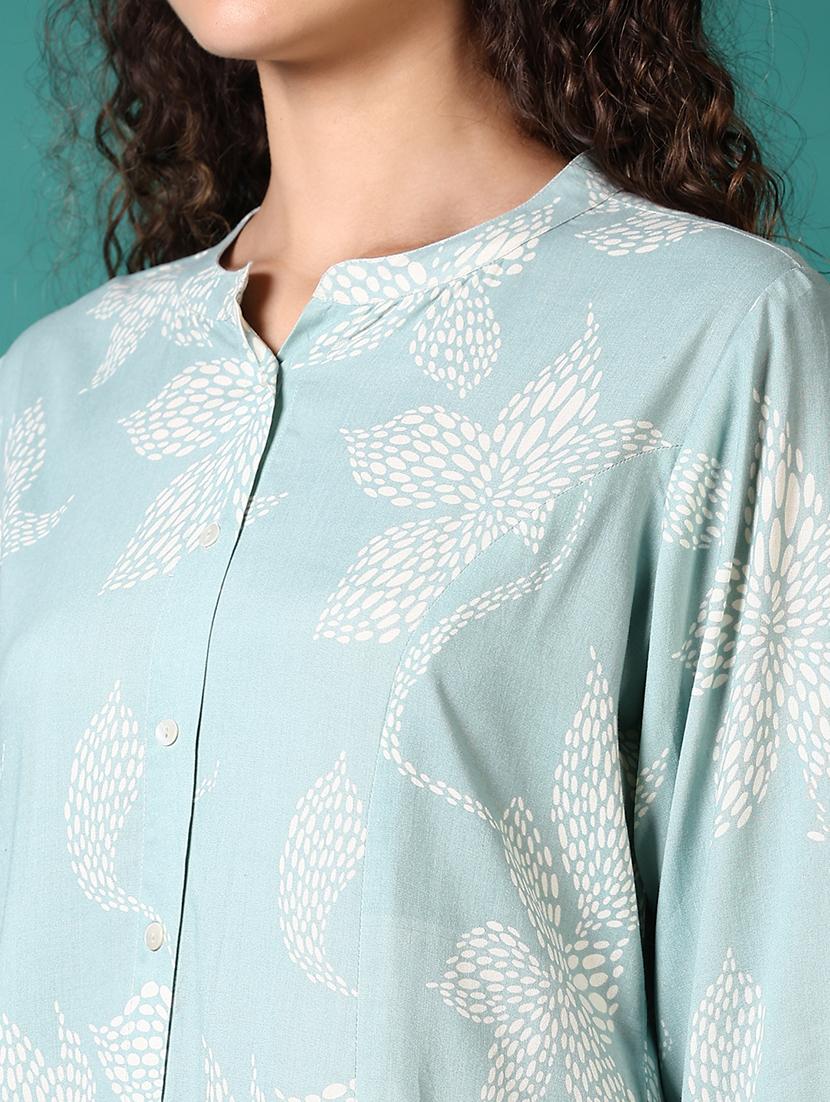women printed three quarter sleeve a-line kurta - 21700738 - Standard Image - 5