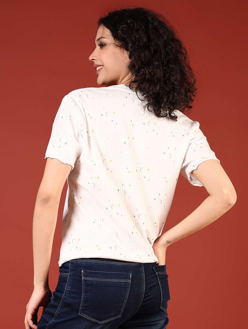 women printed short sleeve t-shirt - 21700788 -  Standard Image - 3