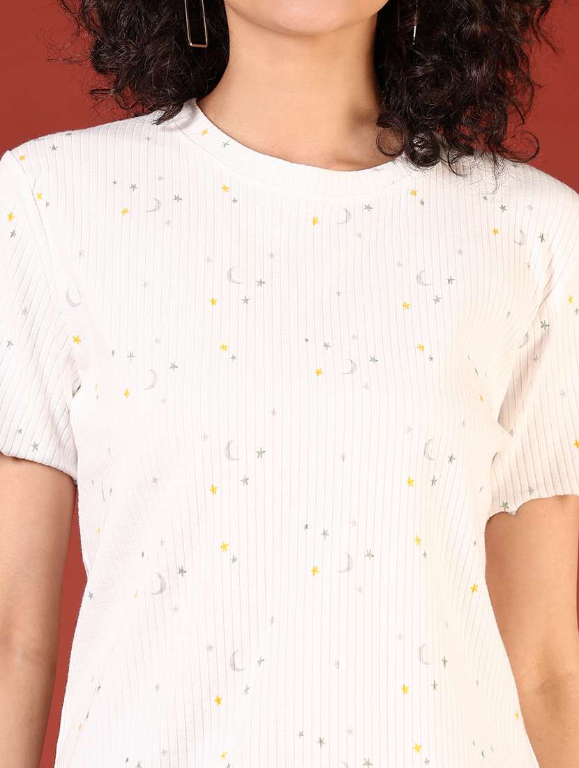women printed short sleeve t-shirt - 21700788 -  Standard Image - 5