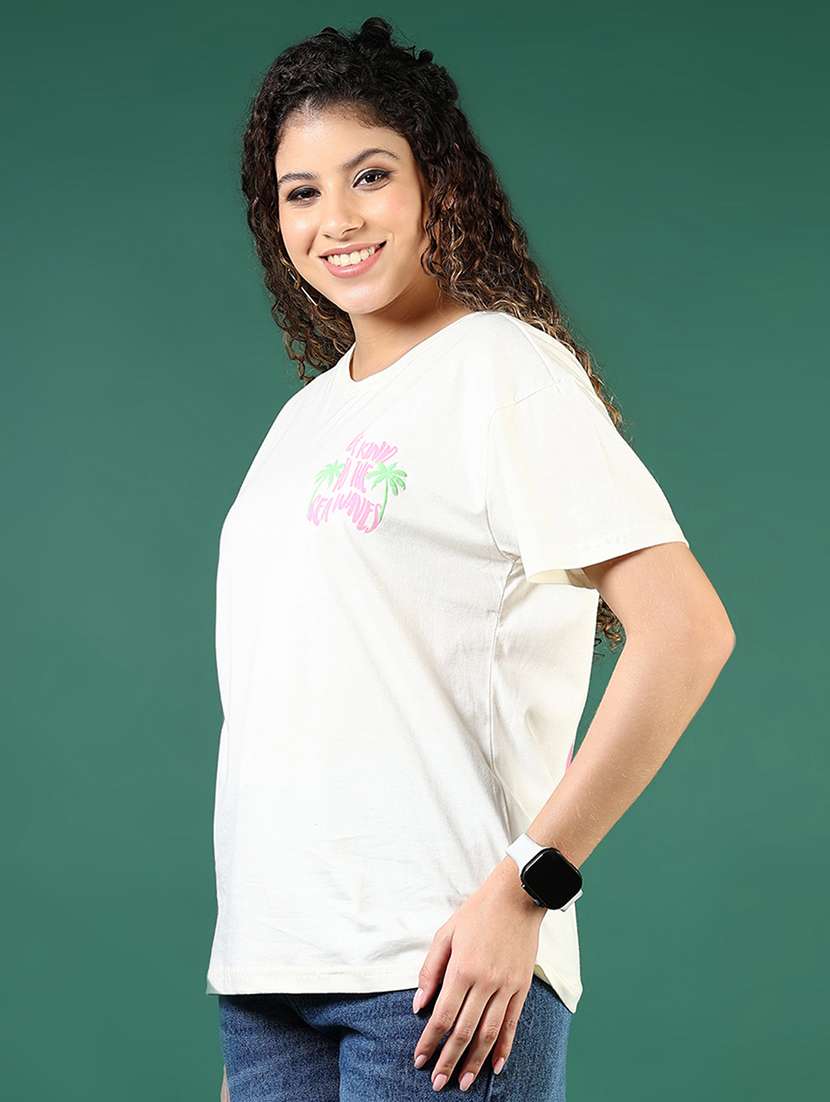 women printed short sleeve regular fit t-shirt - 21700809 -  Standard Image - 3