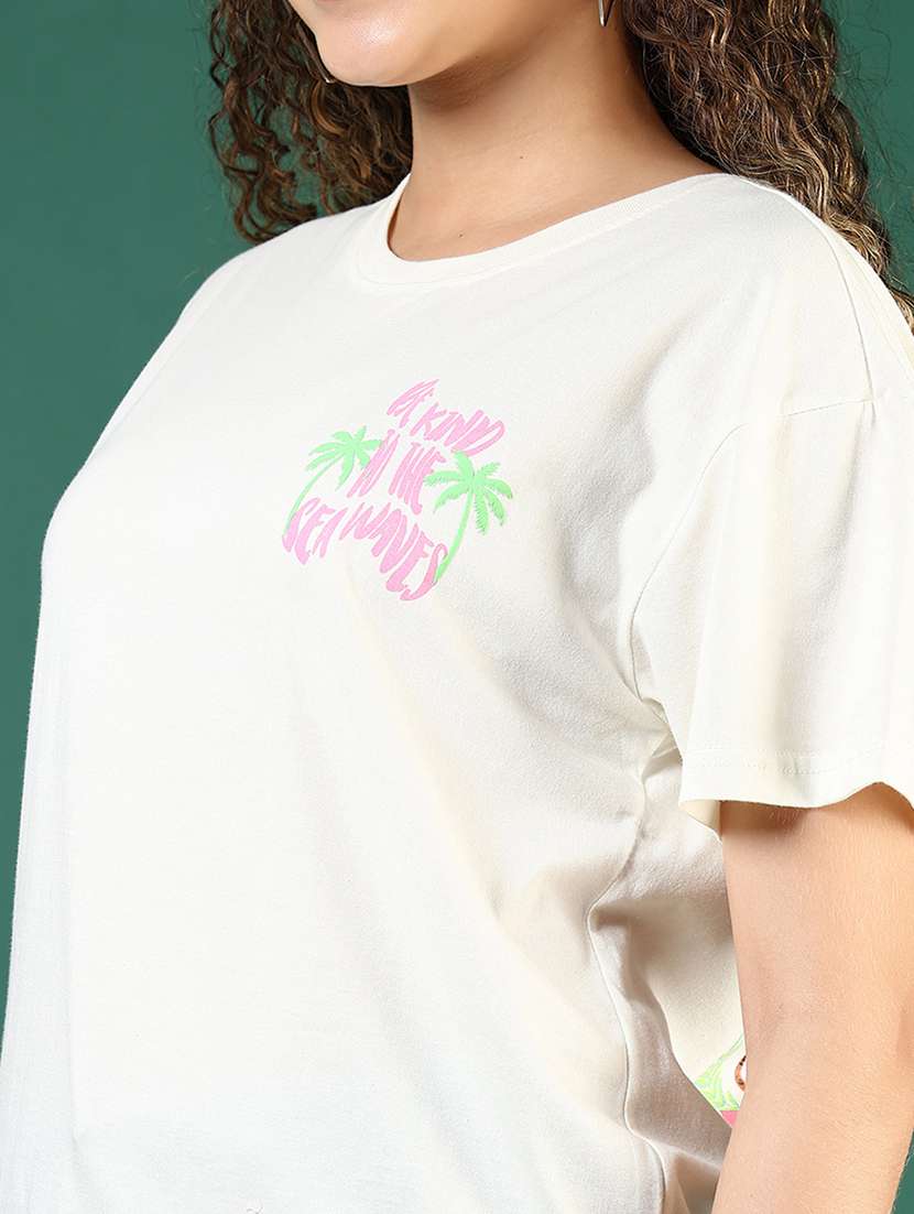 women printed short sleeve regular fit t-shirt - 21700809 -  Standard Image - 5