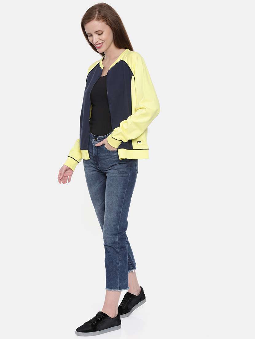 women color block long sleeve sweatshirt - 21700966 - Standard Image - 3