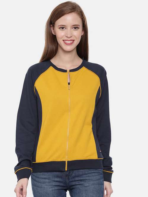 women color block long sleeve sweatshirt - 21700967 - Standard Image - 0