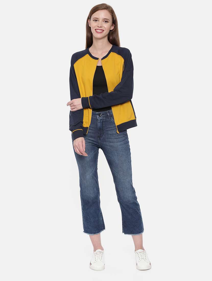 women color block long sleeve sweatshirt - 21700967 - Standard Image - 3