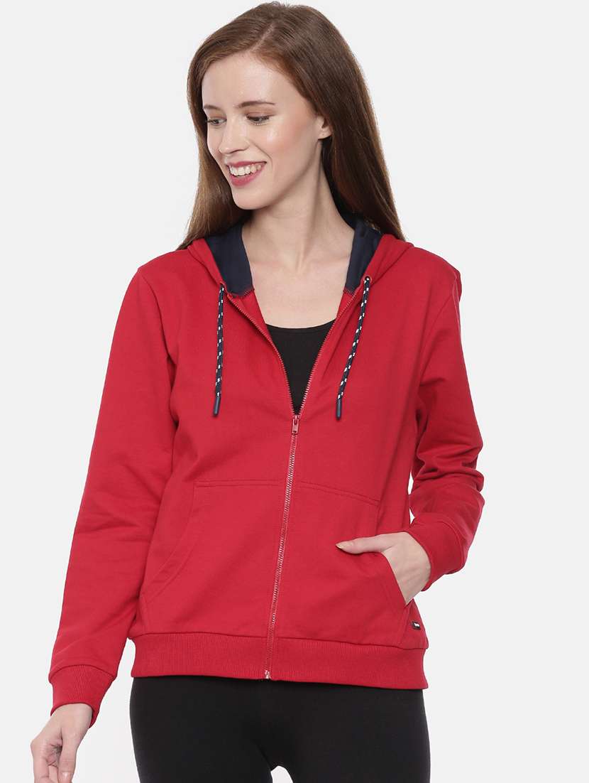 women solid long sleeve sweatshirt