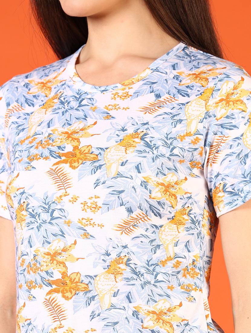 women printed short sleeve t-shirt - 21700989 - Standard Image - 3