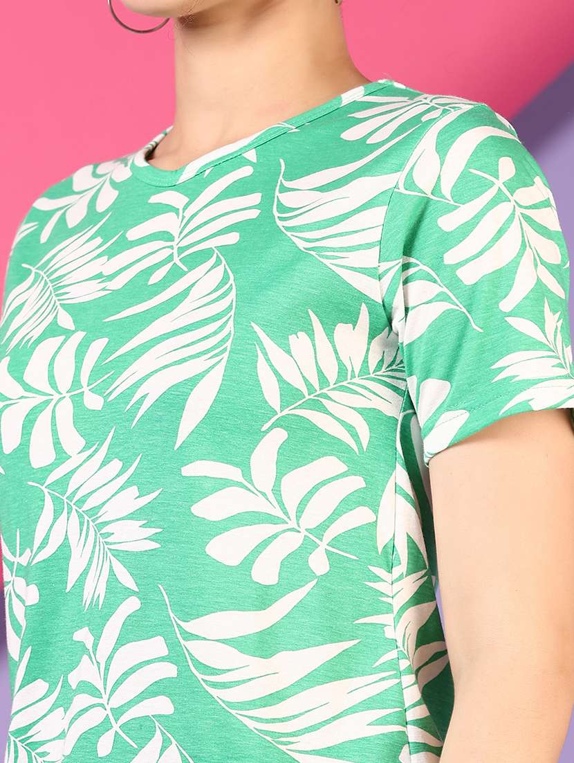 women printed short sleeve t-shirt - 21701001 -  Standard Image - 3