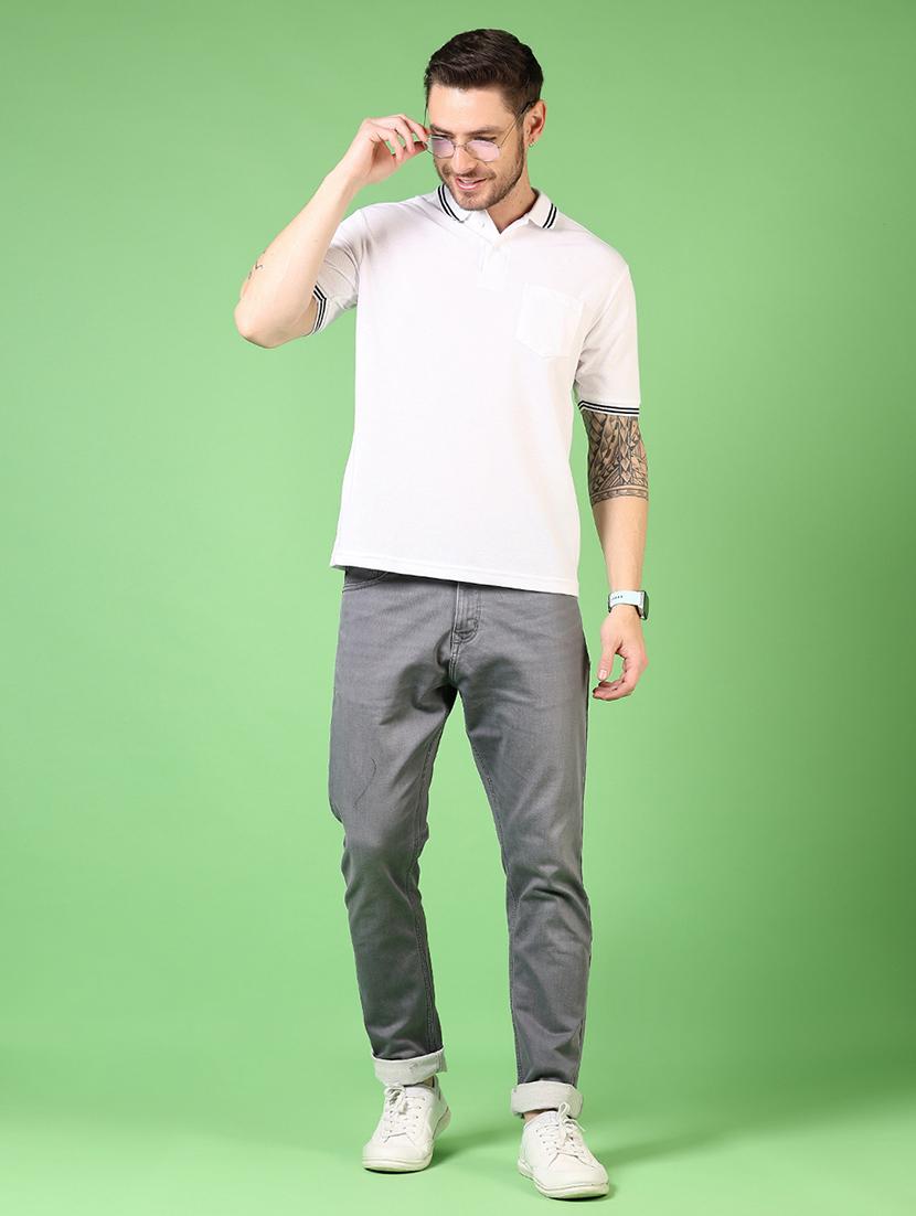 men short sleeves plain polo t-shirt - 21701022 - Standard Image - 3