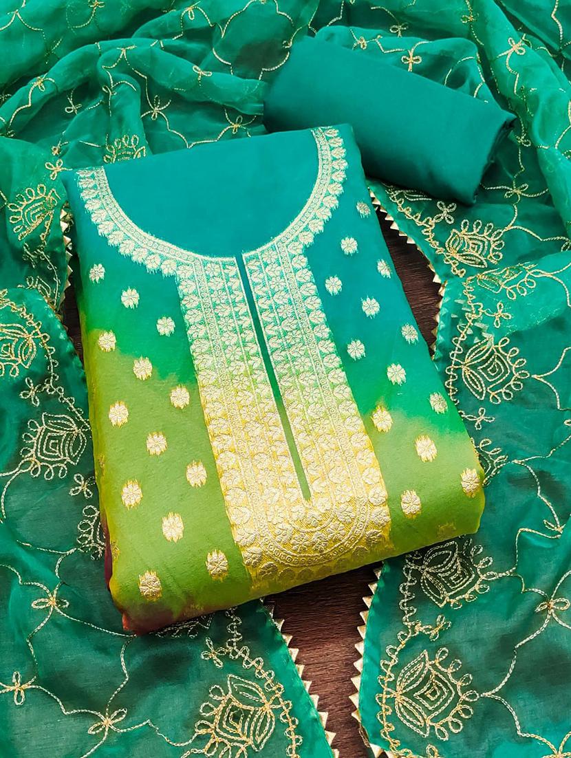women self design 3-piece unstitched dress material - 21701201 - Zoom Image - 0