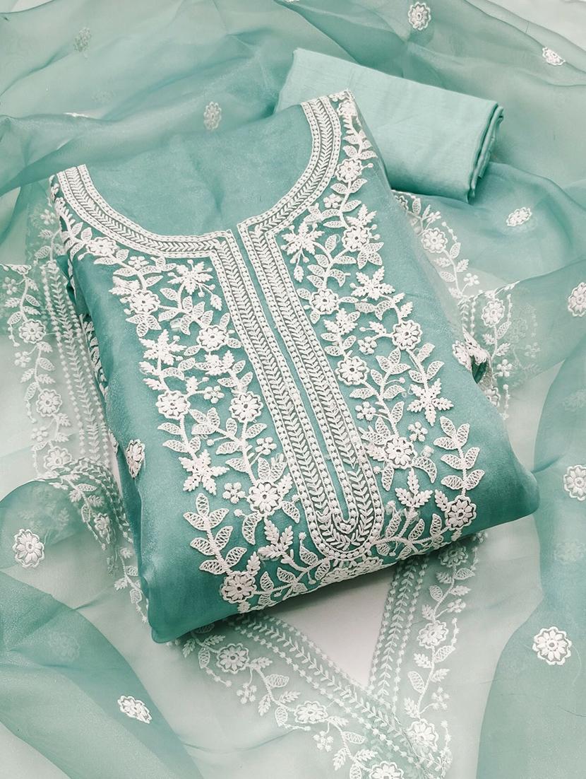 women embroidered 3-piece unstitched dress material - 21701250 - Zoom Image - 0