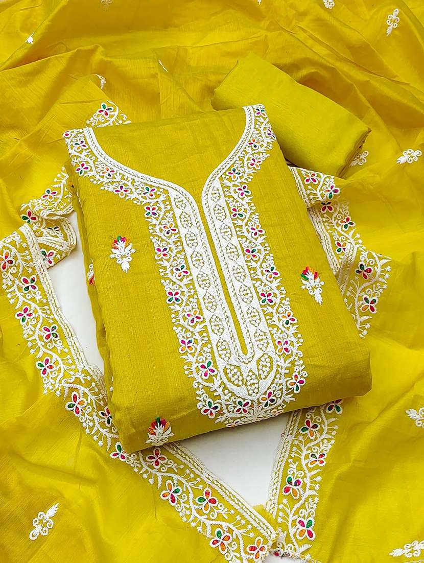 women embroidered 3-piece unstitched dress material - 21701261 - Zoom Image - 0