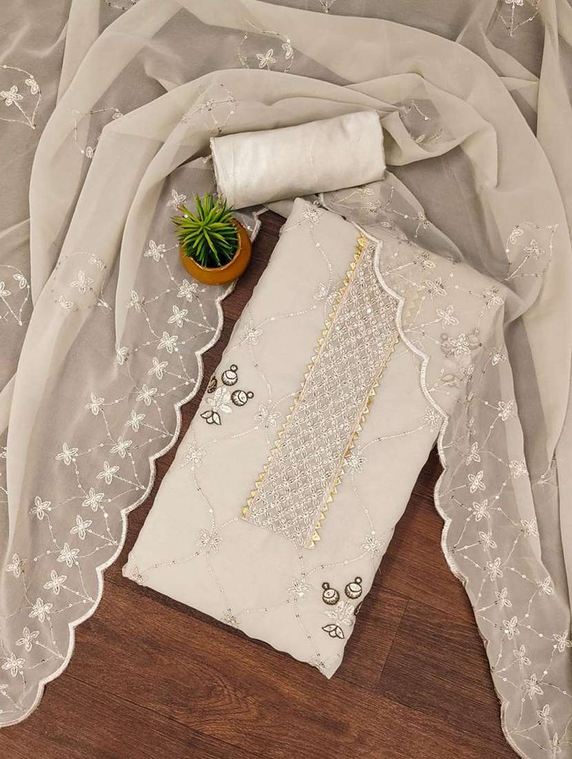 women embroidered 3-piece unstitched dress material - 21701354 - Zoom Image - 0