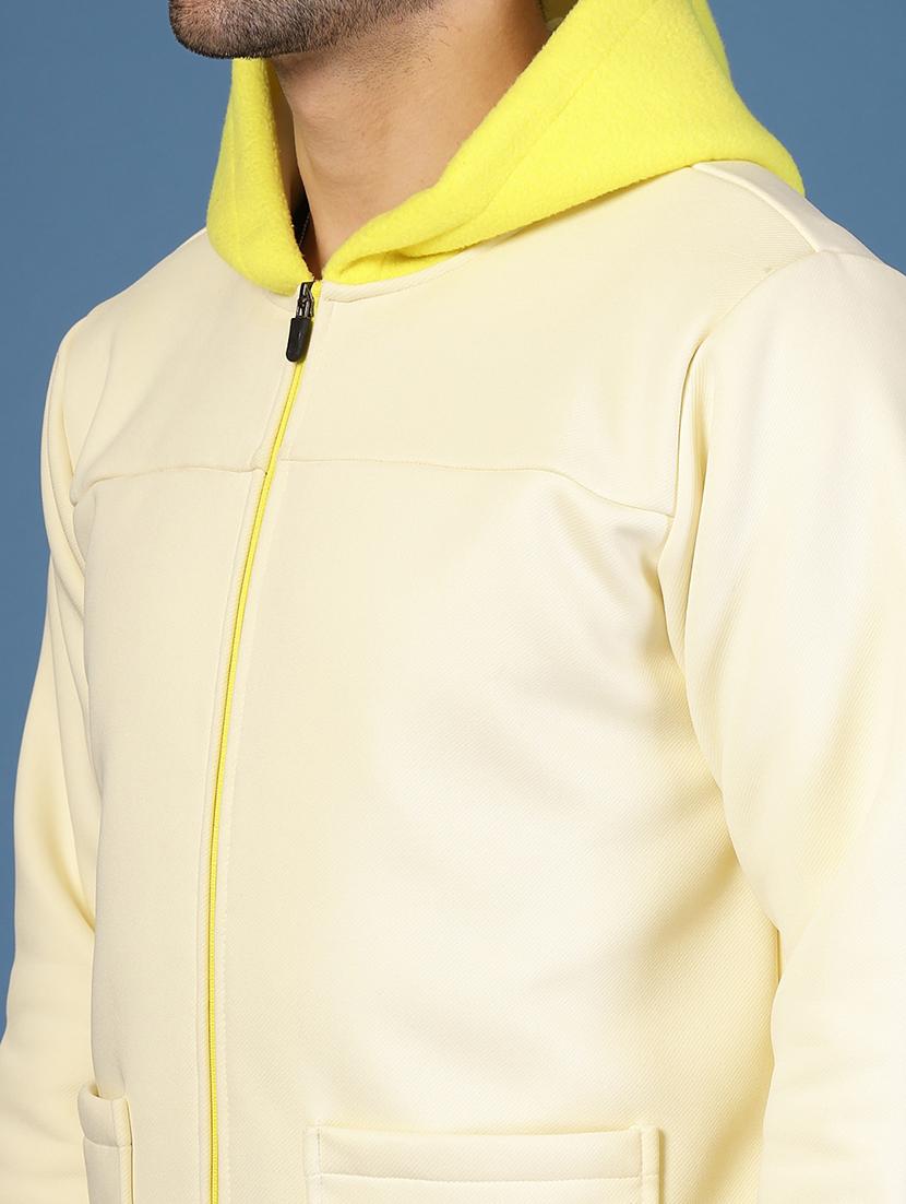 off white fleece casual jacket - 21703430 - Standard Image - 5