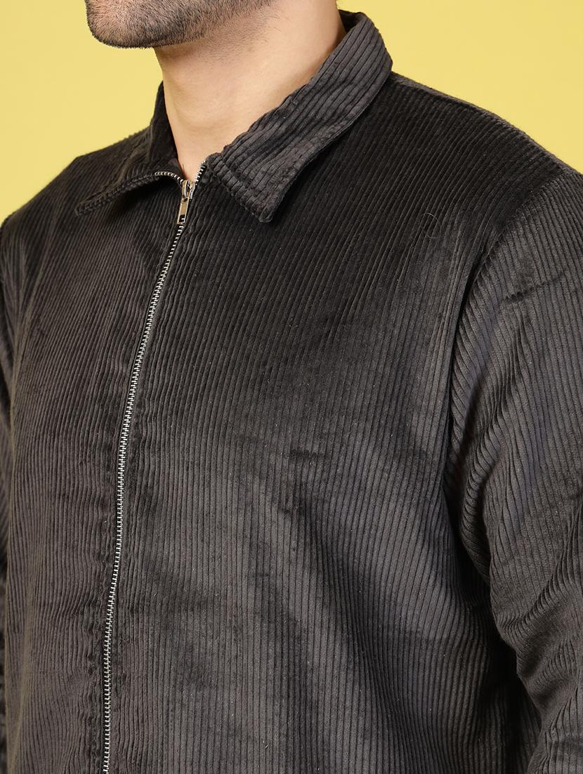 men solid long sleeve casual jacket - 21703433 - Standard Image - 5