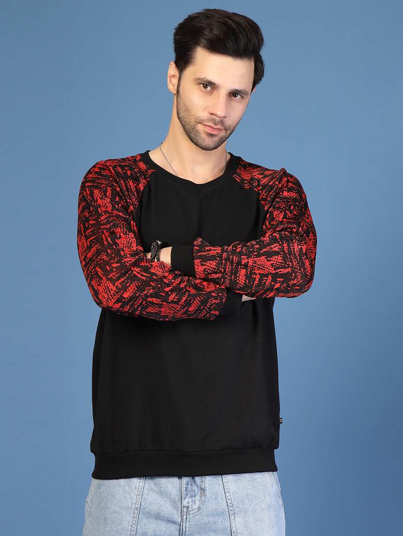 mwn printed round neck sweatshirt