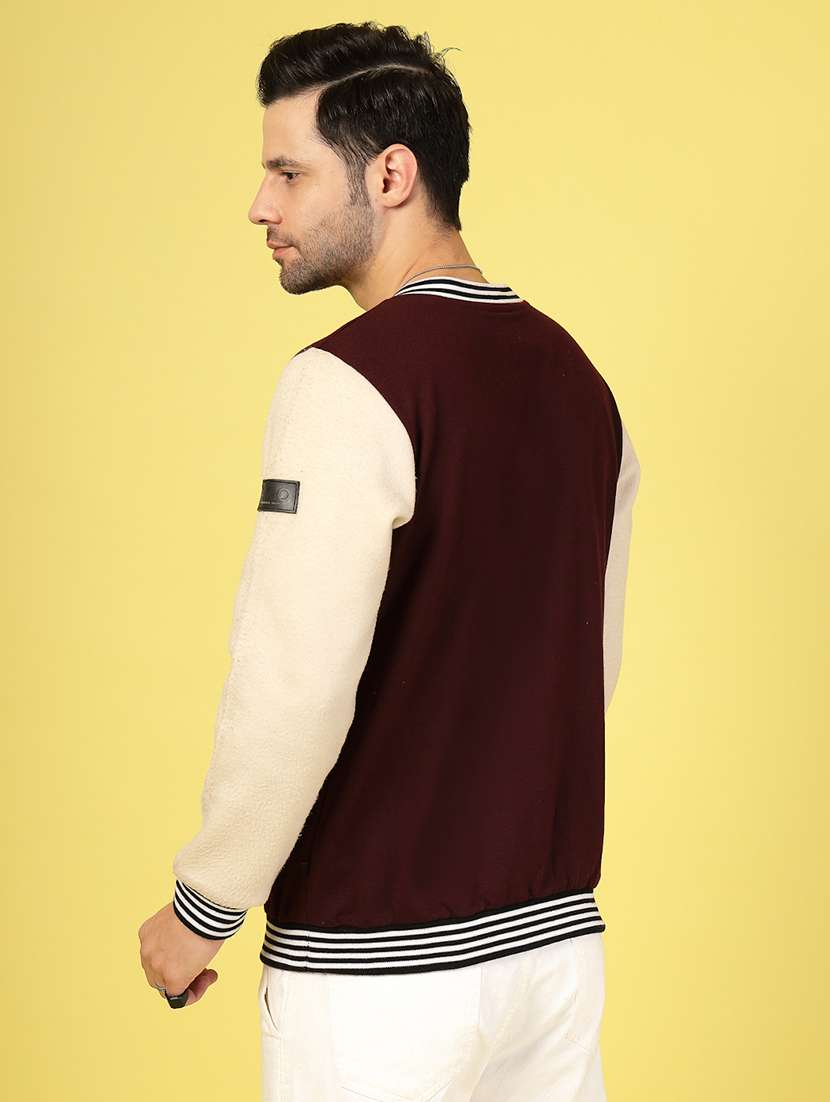 men long sleeves color block sweatshirt - 21703443 - Standard Image - 3