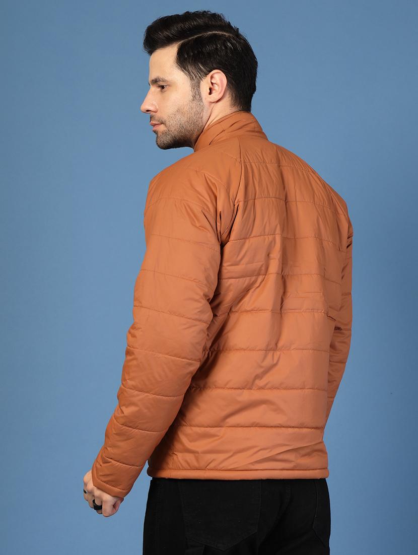men solid long sleeve puffer jacket - 21703449 - Standard Image - 3