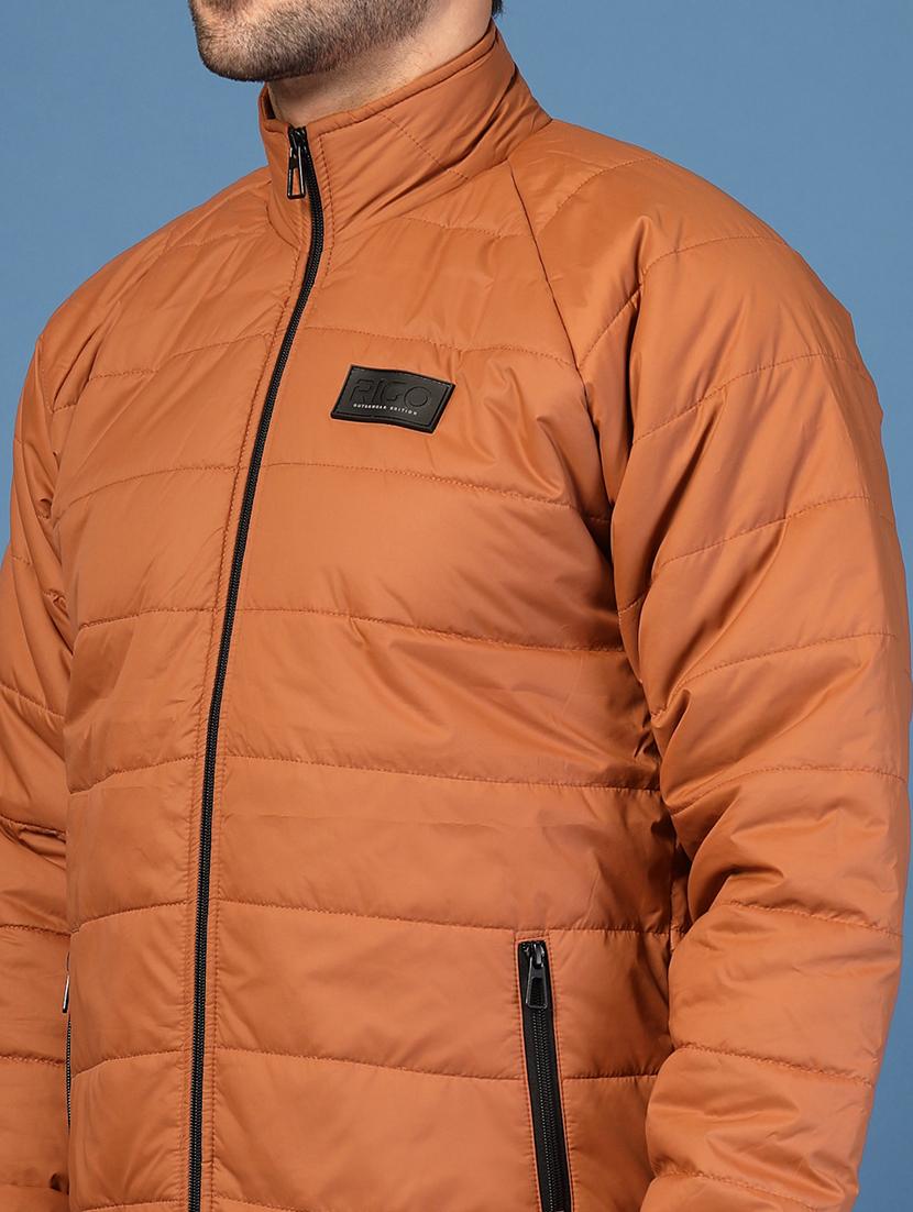 men solid long sleeve puffer jacket - 21703449 - Standard Image - 5