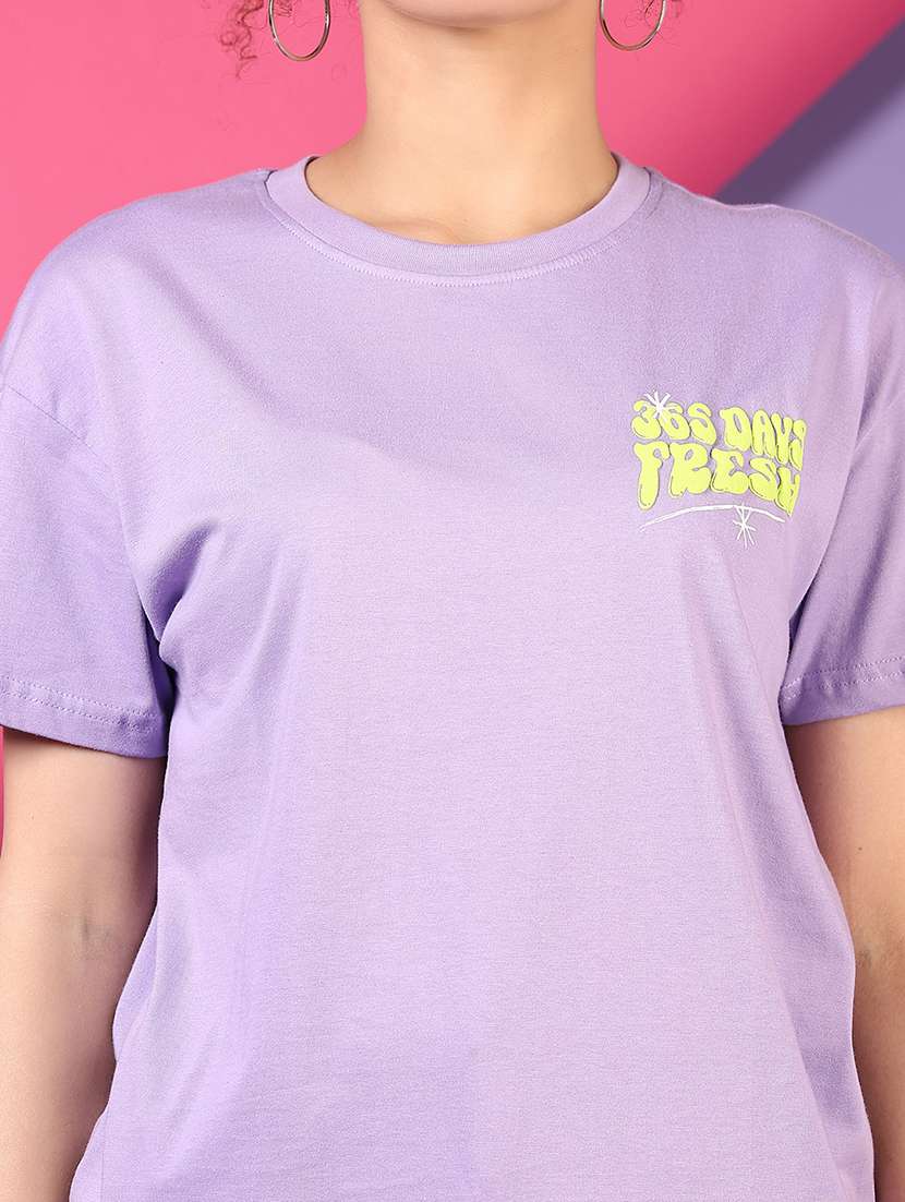 women back print short sleeve t-shirt - 21703551 - Standard Image - 3