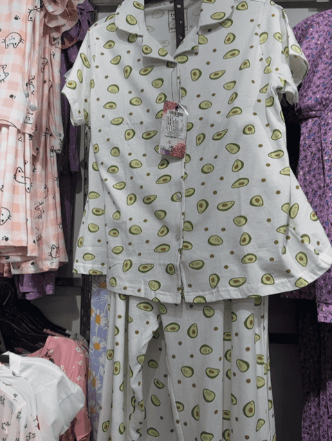 white cotton single jersey nightwear - 21703575 - Standard Image - 0