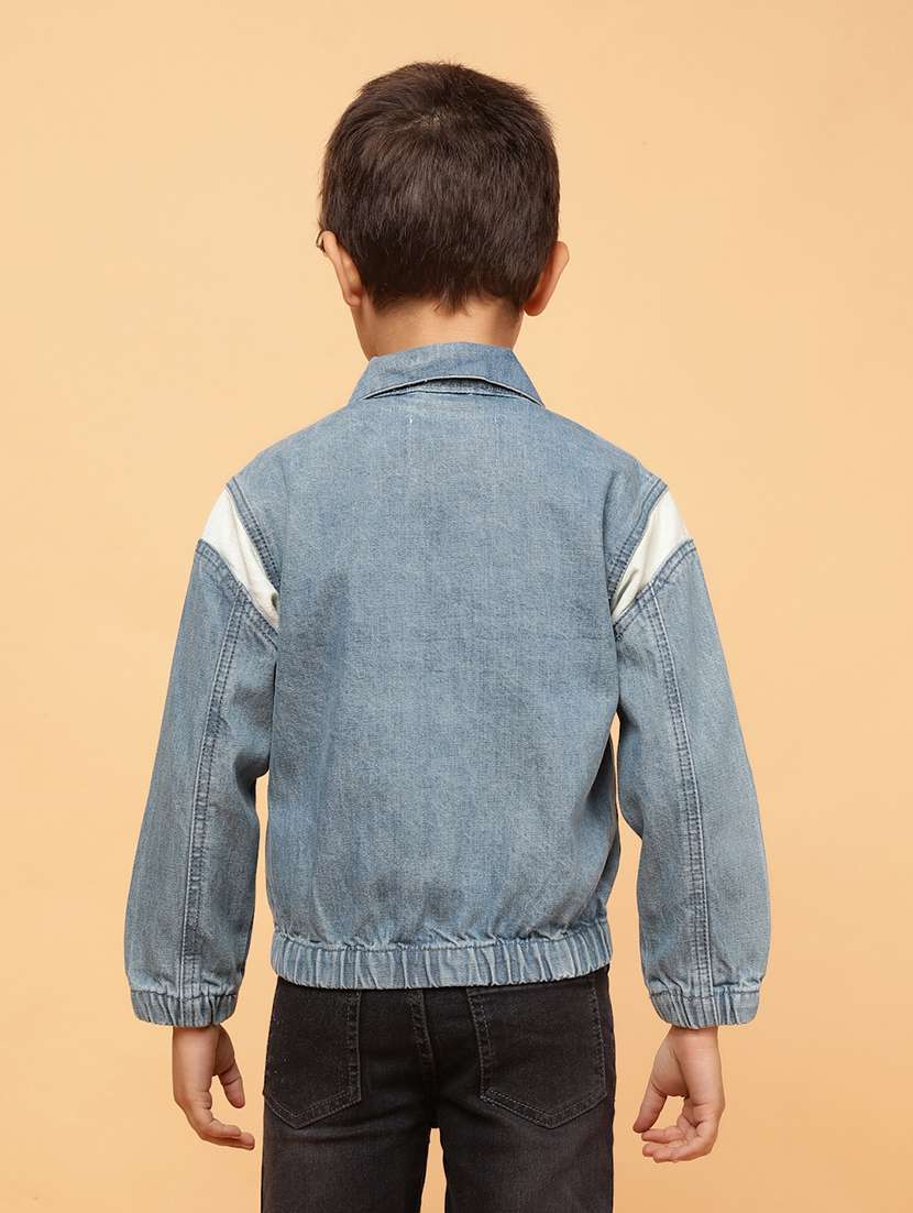 boys solid long sleeve regular jacket - 21703723 -  Standard Image - 3