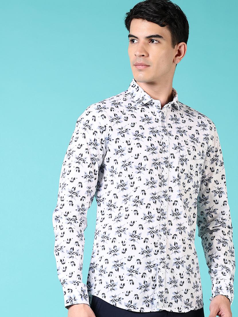 men long sleeves printed casual shirt - 21703825 - Zoom Image - 0