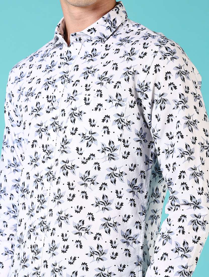 men long sleeves printed casual shirt - 21703825 - Standard Image - 5