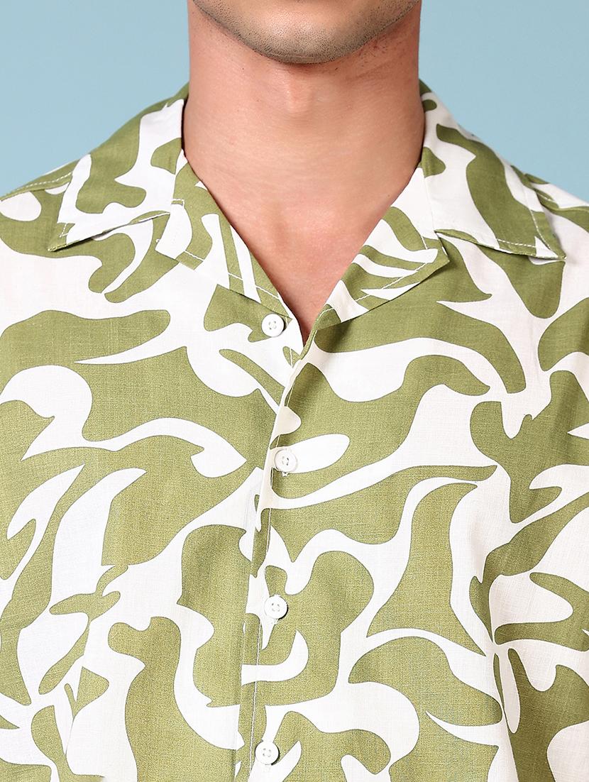 men short sleeves printed casual shirt - 21703826 - Standard Image - 5