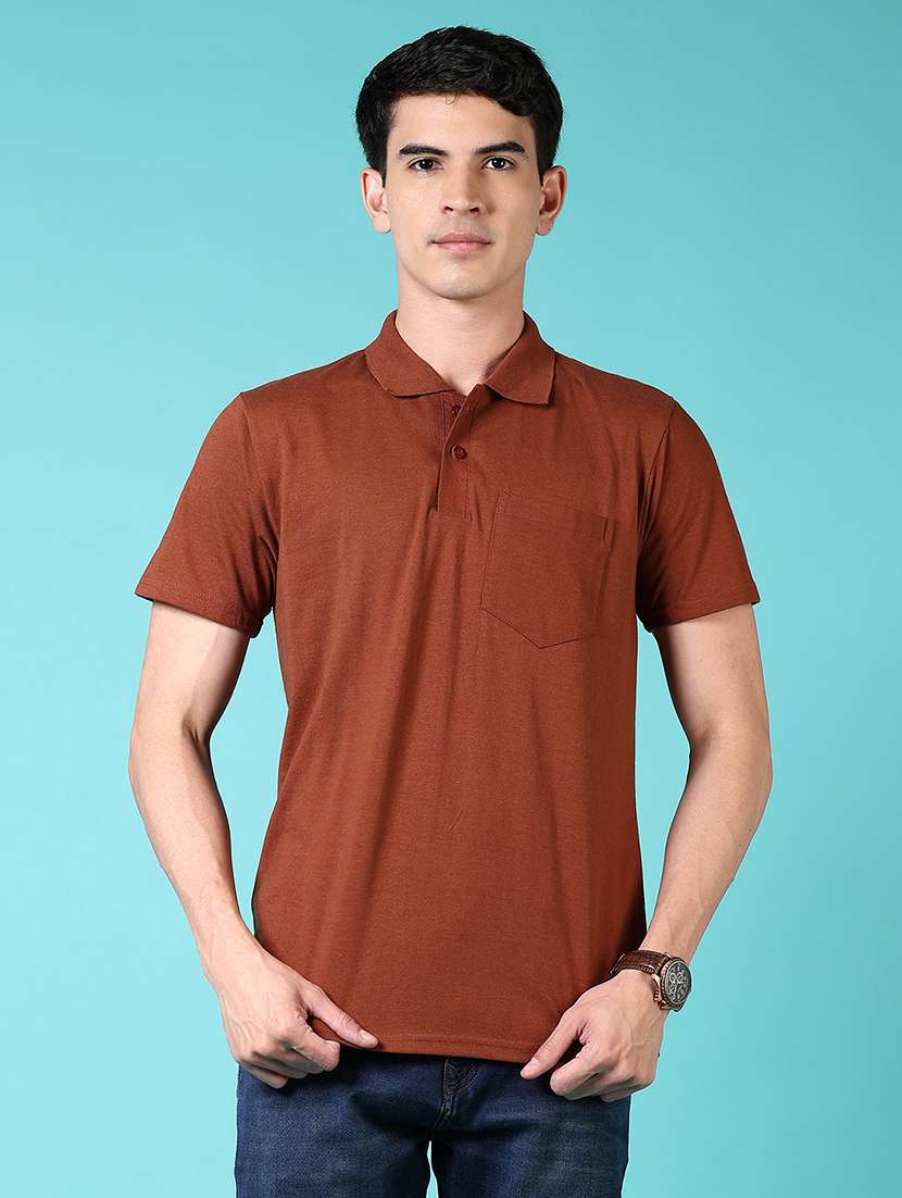men short sleeves plain polo t-shirt