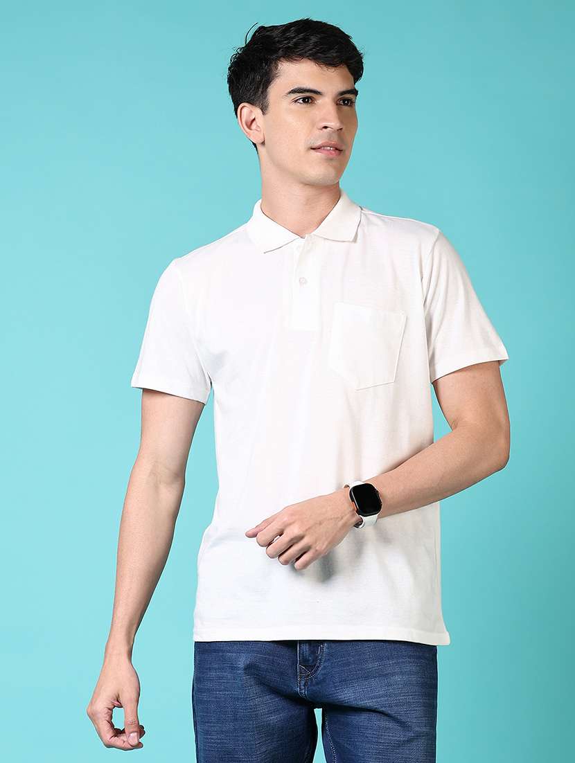men short sleeves plain polo t-shirt