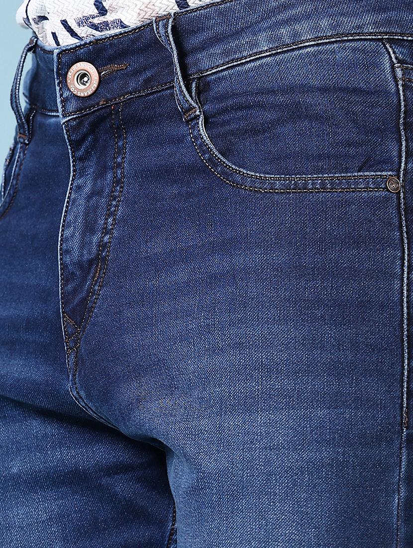 men mid rise plain slim fit jeans - 21703888 - Standard Image - 5