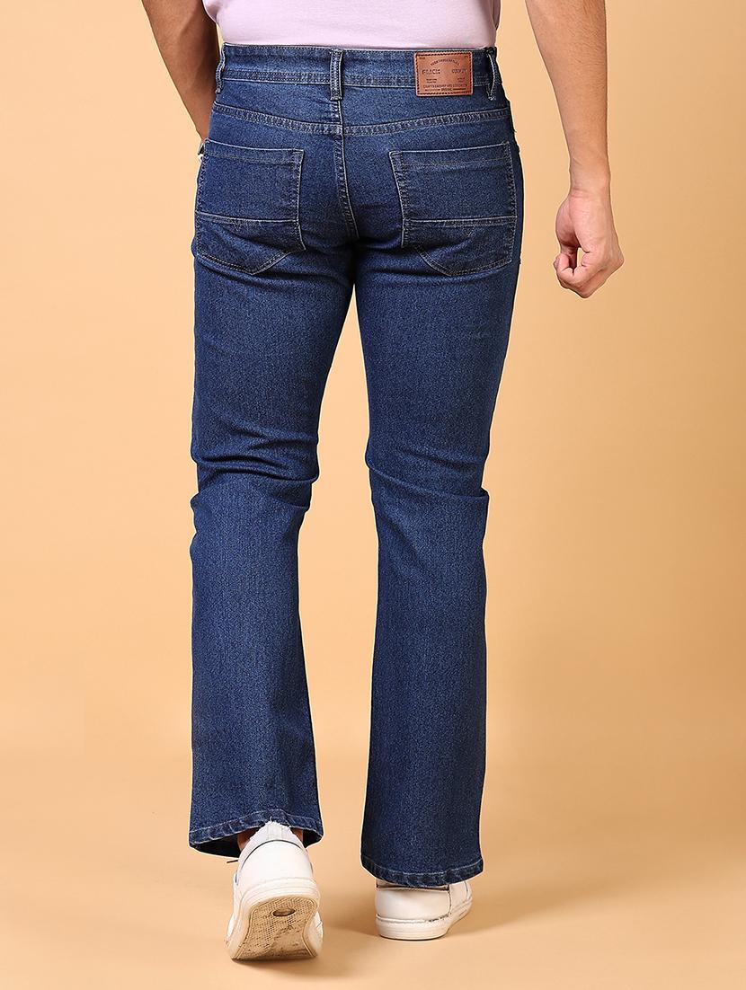 men mid rise plain bootcut jeans - 21703890 - Standard Image - 3