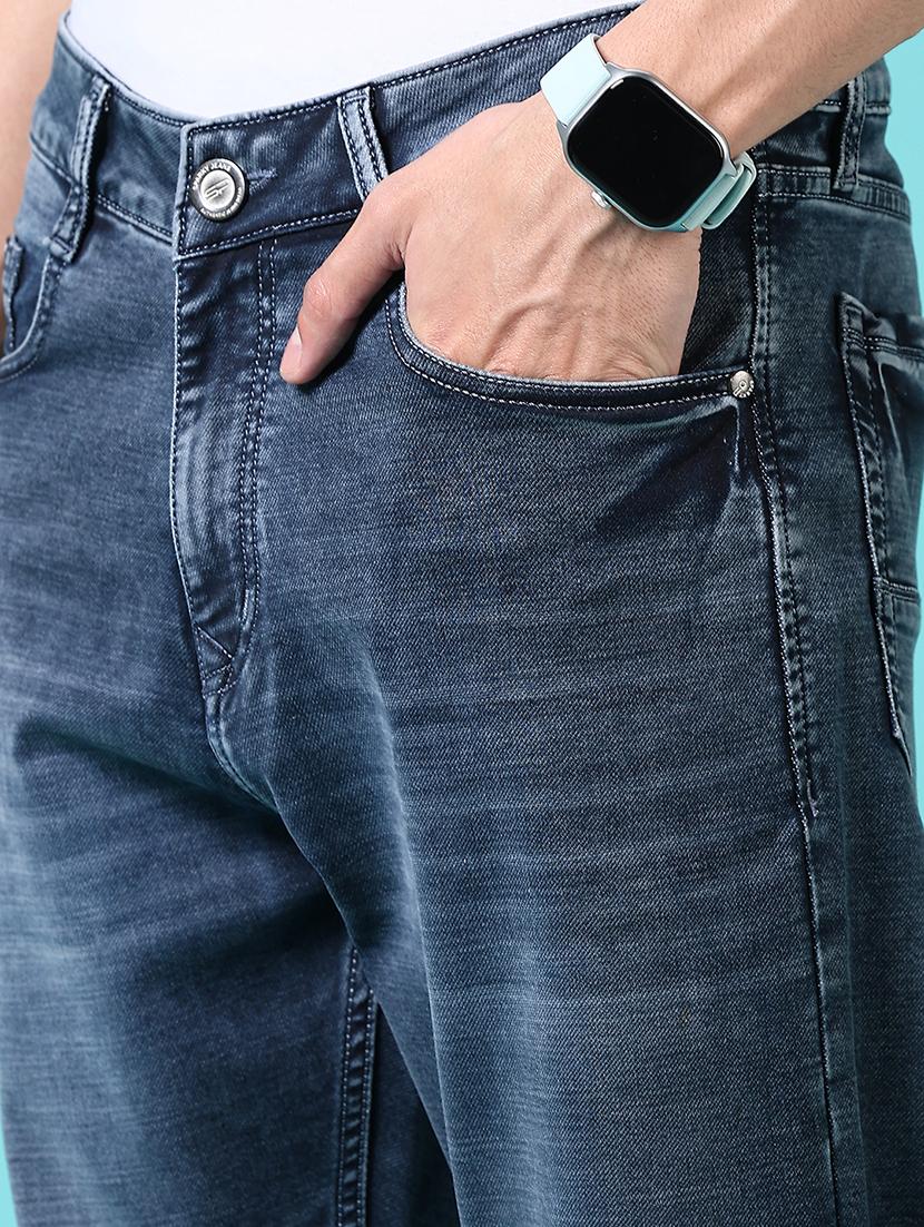men mid rise plain jeans - 21703892 - Standard Image - 5