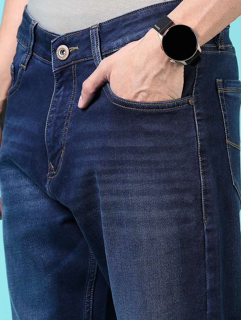 men mid rise plain jeans - 21703897 -  Standard Image - 5