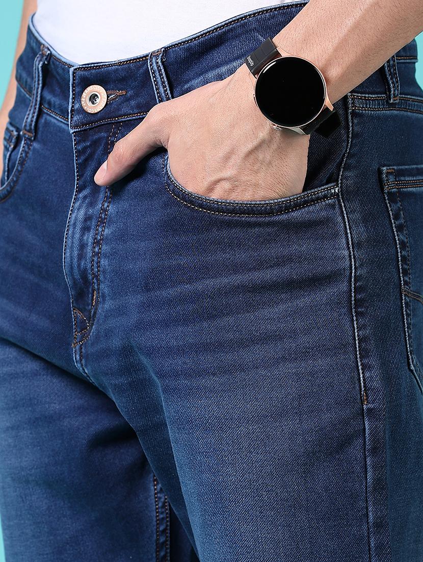 men mid rise plain jeans - 21703903 - Standard Image - 5