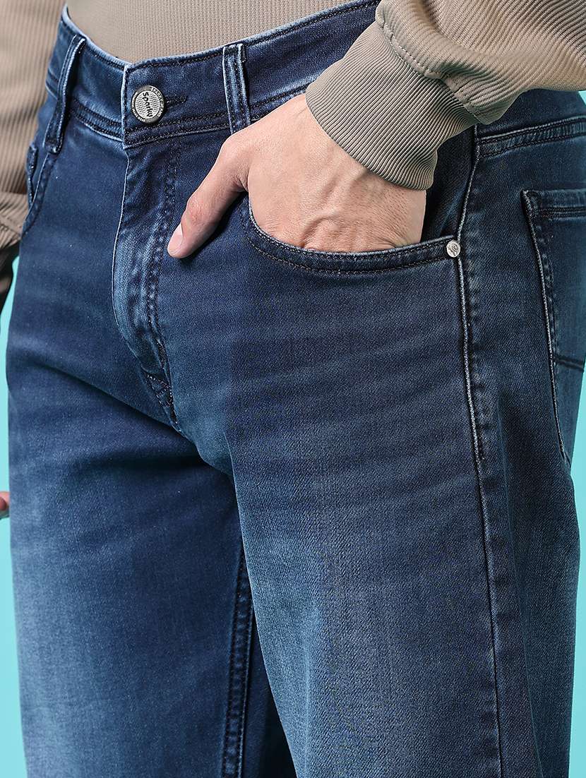 men mid rise plain jeans - 21703904 -  Standard Image - 5