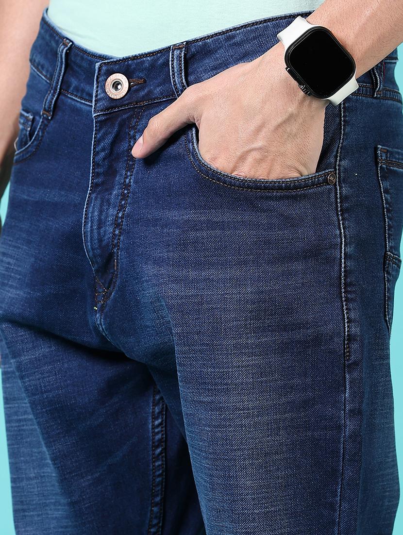 men mid rise plain jeans - 21703907 - Standard Image - 5