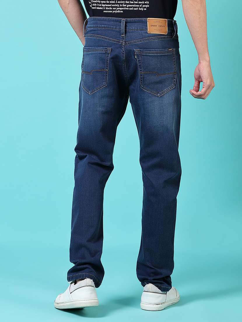 men mid rise plain jeans - 21703909 -  Standard Image - 3