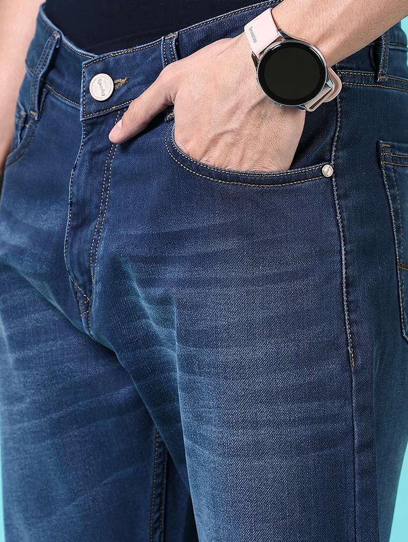 men mid rise plain jeans - 21703909 -  Standard Image - 5