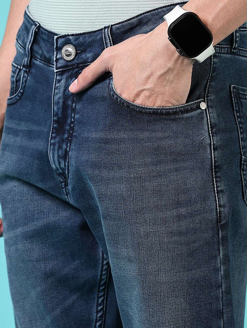 men mid rise plain jeans - 21703910 -  Standard Image - 5