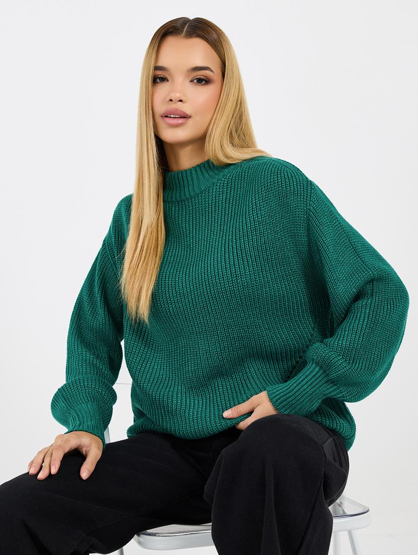 women green self design long sleeve pullover - 21704007 - Standard Image - 3