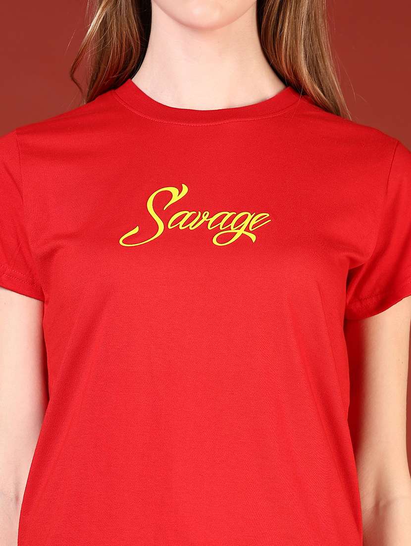 women printed short sleeves regular t-shirt - 21704104 -  Standard Image - 3