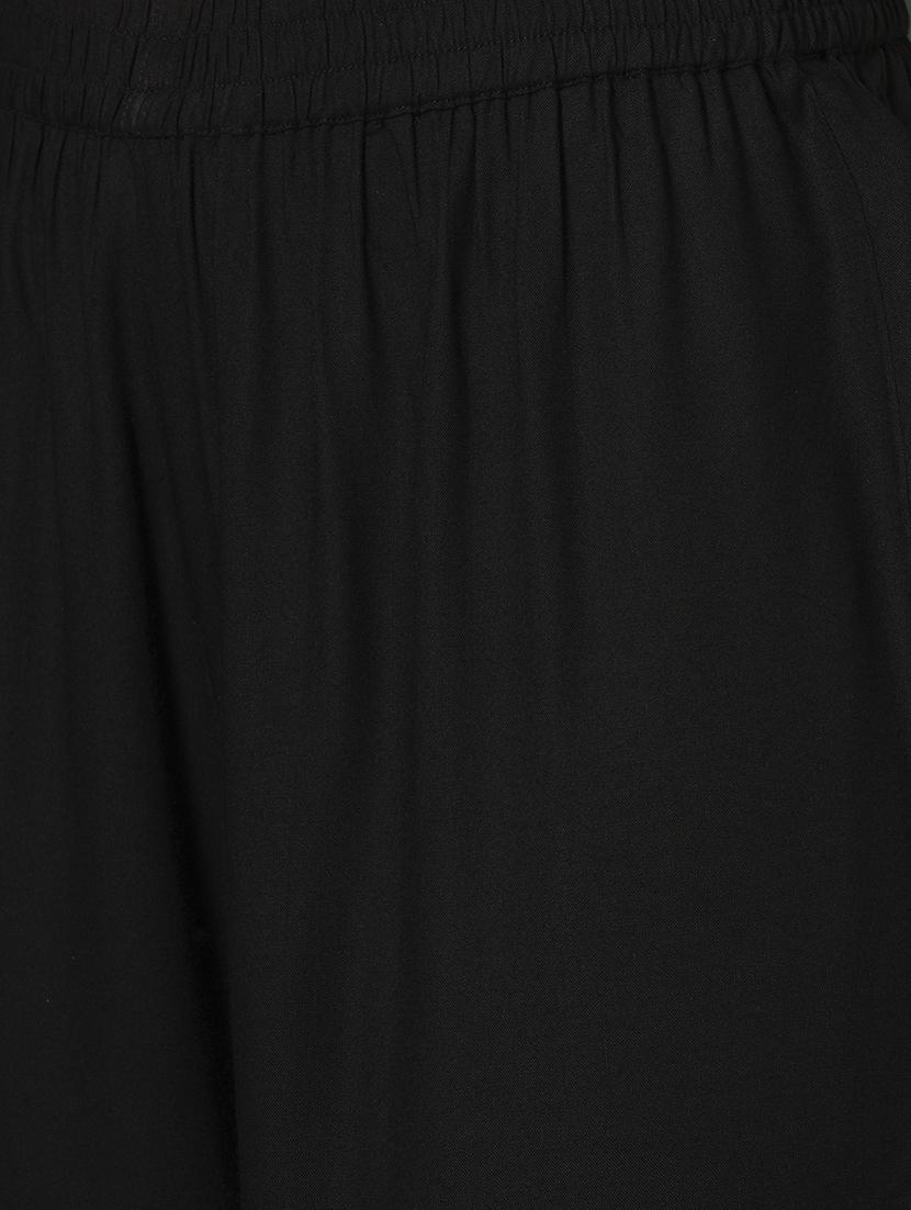globus women black sequinned embroidered yoke calf length straight kurta & pants ethnic set - 21704432 - Standard Image - 5