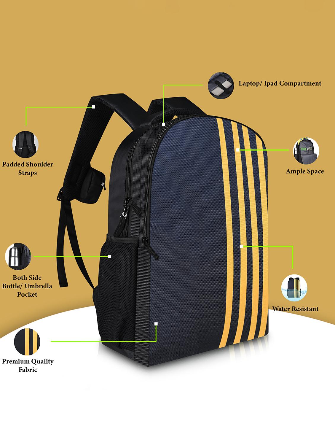 men color block adjustable strap backpack - 21704734 - Standard Image - 3