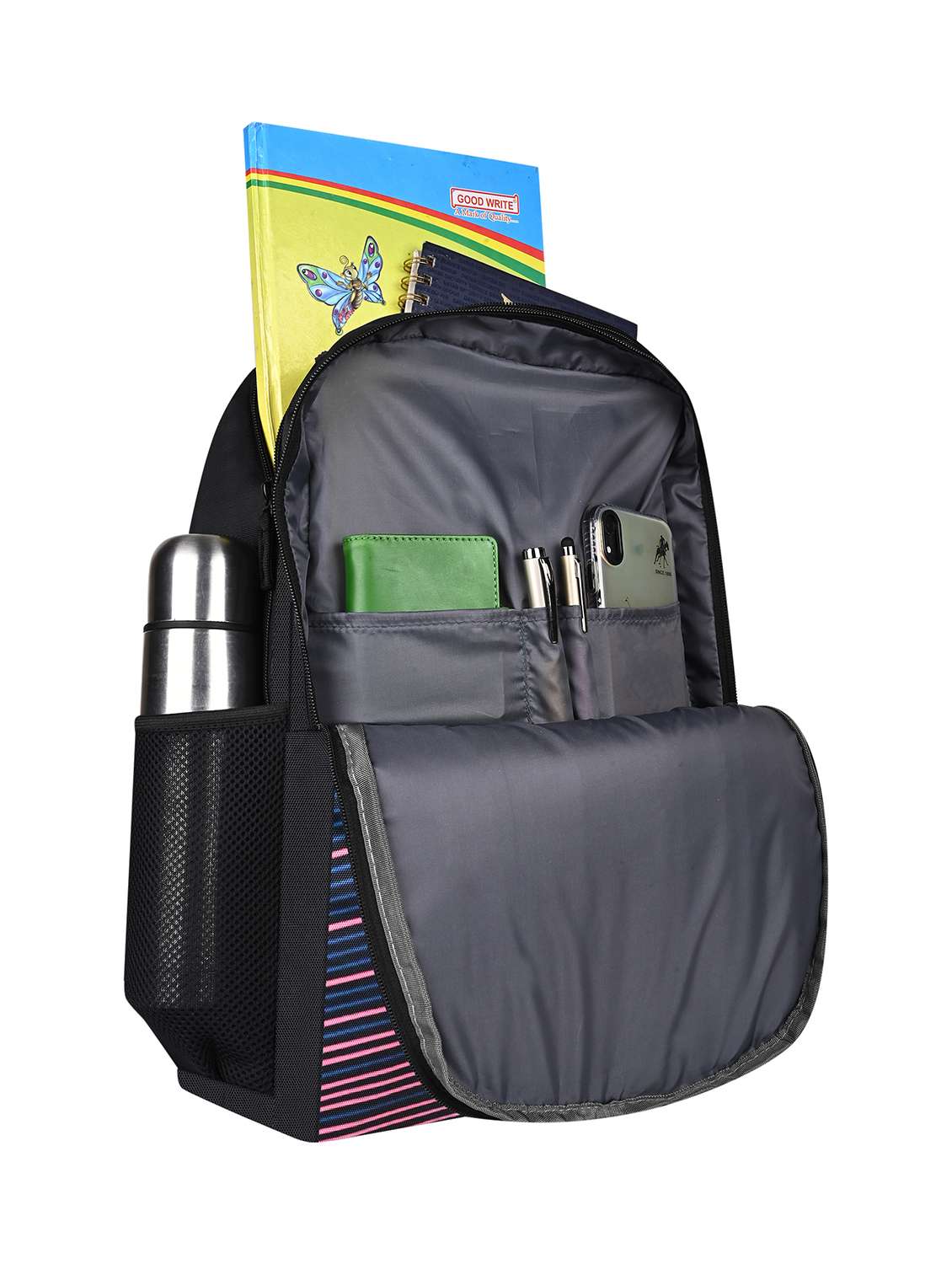 men printed adjustable strap backpack with pouch - 21704757 -  Standard Image - 5