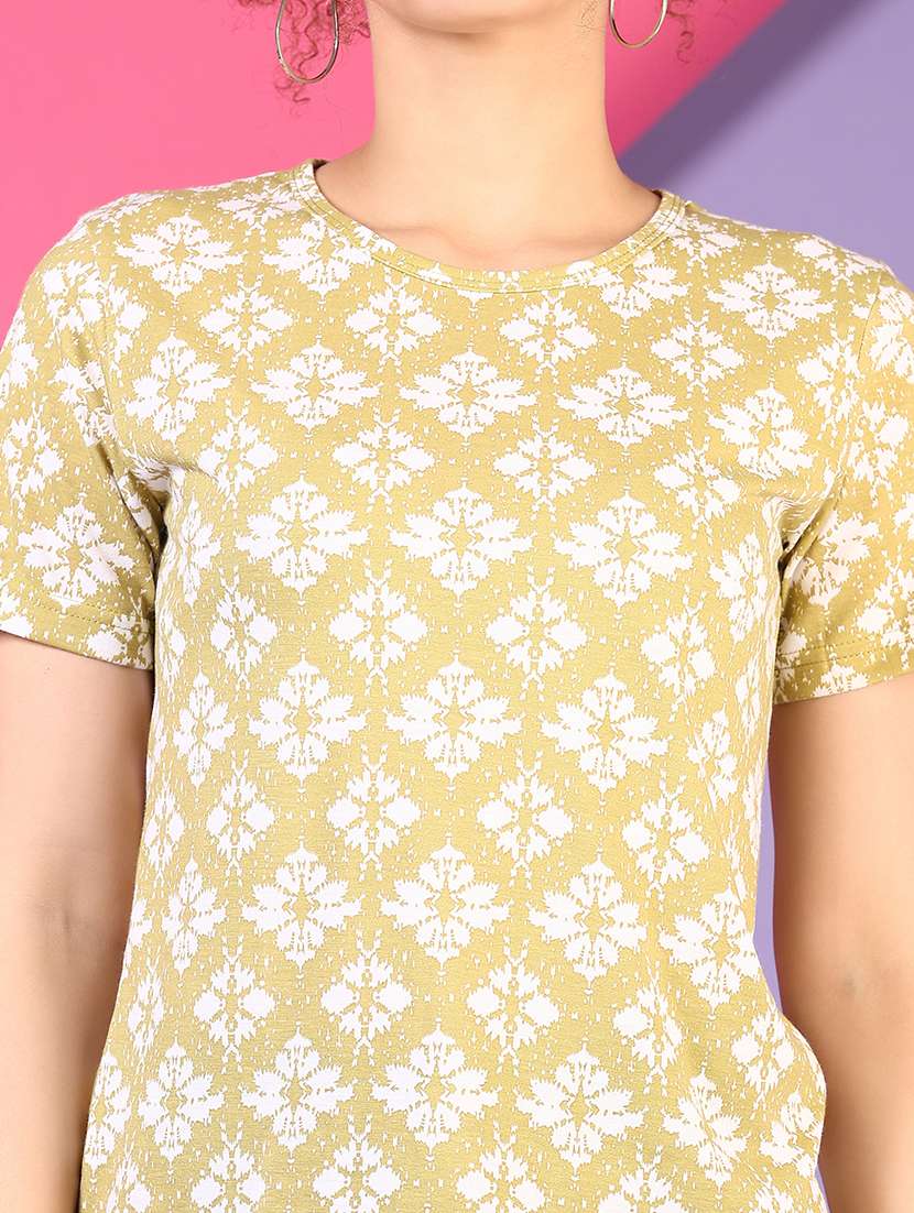 women printed short sleeve t-shirt - 21704919 - Standard Image - 3