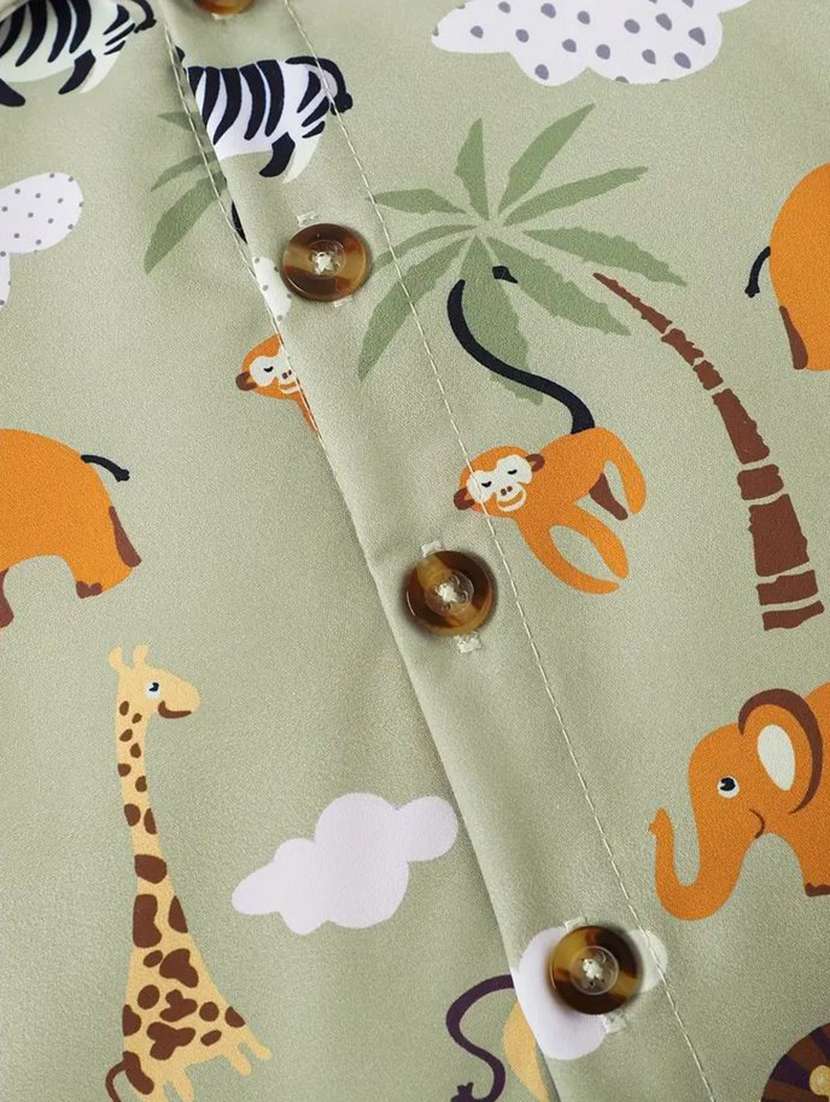 boys printed shirt & shorts set - 21705531 -  Standard Image - 3