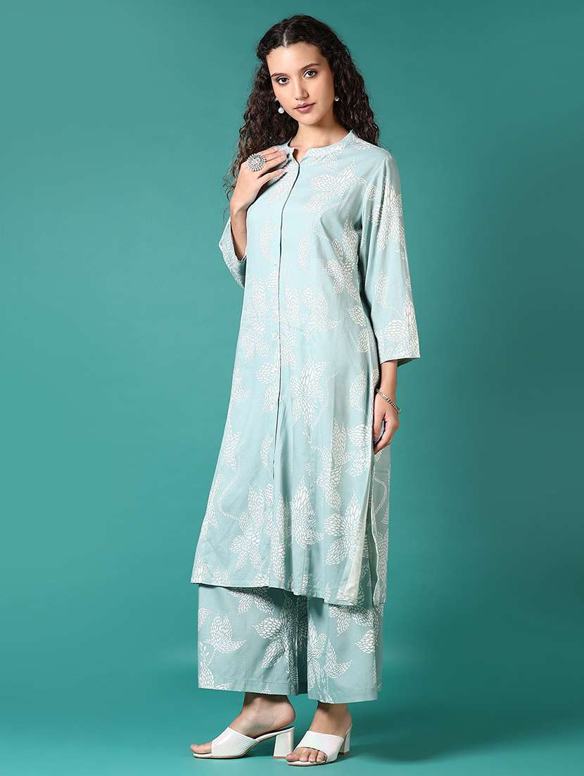 women printed mid rise flared palazzo - 21705590 - Standard Image - 3