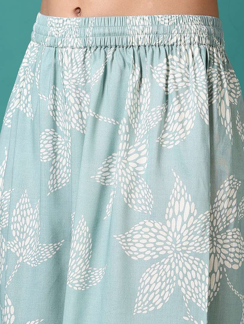 women printed mid rise flared palazzo - 21705590 - Standard Image - 5