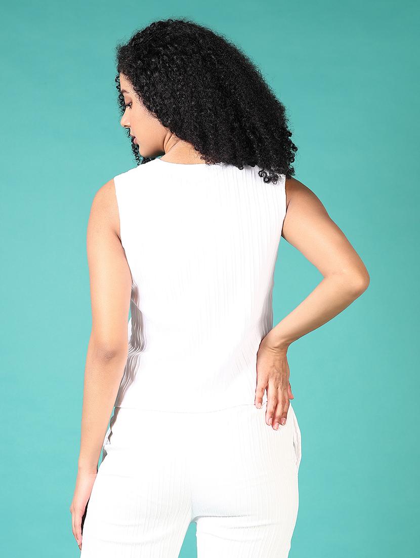 women v-neck solid vest top - 21705646 - Standard Image - 3